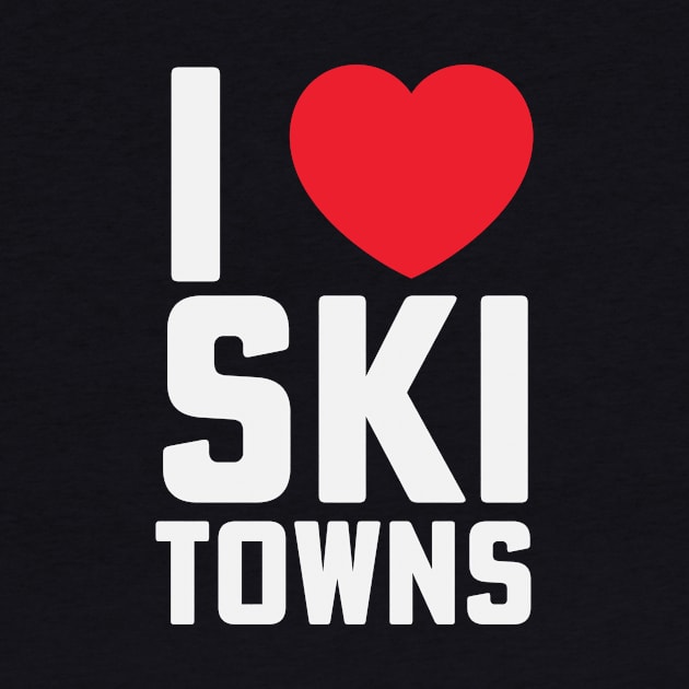 I Heart Ski Towns Park City Lake Placid Jackson Hole by PodDesignShop